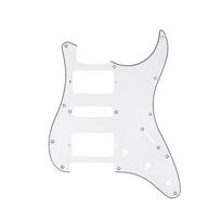 Guitar Pickguard 11 Hole HSH White for