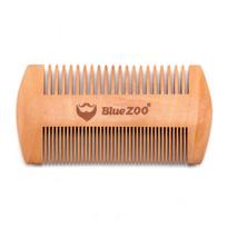 Hairdressing Pocket Size Wooden Beard Comb Hair Mustaches Brush Double Side Fine Coarse Teeth 1 Pc Comb