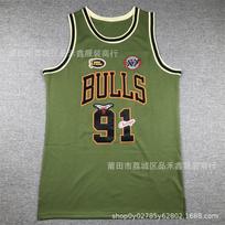 Vyriški krepšinio marškinėliai Retro žali Chicago Bulls Lakers 23 24 James Kobe stiliaus medvilniniai sportiniai marškinėliai Large