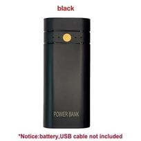 2* 5V 2A 18650 Power Bank Case USB Type-C Solder-Free Battery Charger Case DIY Power Bank Case 6000mAh Batteries Not Included