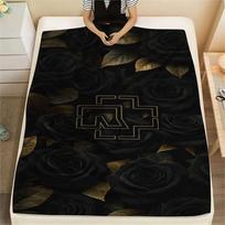 Rammstein Heavy metal band printing Flannel Blanket Bedroom Sofa Camping Warm blanket Gifts for family and friends-MJ001 130cm x 150cm