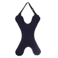 Self Inflatable Car Sleeping Pillow for Kids Head Support Car Seat Safety Neck Pillow  Resting X-Shape Purple