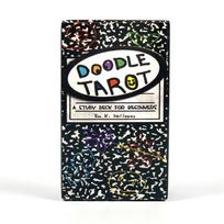 Doodle Tarot Cards 78 English Version Divination Borad Games Cards Game Cute Hand-Drawn for Beginners & Spiritual Reading įvairiaspalvis