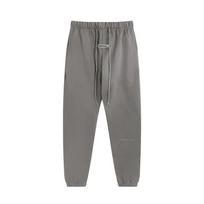 Mens FOG ESSENTIALS Reflective Letter Pants Winter Fleece Lined Straight Leg Sweatpants Streetwear Casual Trousers S