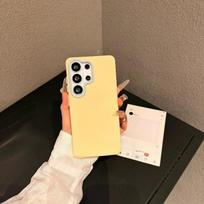 Simple Candy Color Pudding Phone Cover For Vivo Y18 Y18E Y18i Y18S Y17S Y16 Y15A Y15S Y13 Y12A Y12S Y11D Y11S Y02A Y02S Casing vivo Y11 (2023) geltona