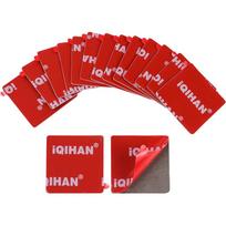 iQIHAN Double-Sided Adhesive Tape High Viscosity 0.8mm Thick Square 50mm x 50mm 30 Sheets red