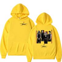 Rock Band Tokio Hotel Arena Tour  Hoodie Men's Hip Hop Punk Clothing Pullover Sweatshirt Vintage Long Sleeve Fashion Hoodies S yellow