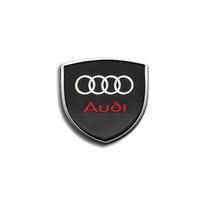 1/2Pc Metal Car Shield Logo Side Body Tail Trunk Sticker For a2 A1 A3 A4 A5 A6 B5 B6 B7 B8 C5 C6 C7 A7 A8 Q3 Q5 Q7 TT 8V Decal