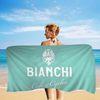 Bianchi Bike Microfiber Blanket Quick Drying Beach Towels Oversized Printing Super Absorbent Pool Towel Blanket 30x60cm white