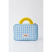 Tagi. Hado Callme Large Capacity Makeup Bag Dual Zipper Portable Travel Handbag Women Sea Salt Cream