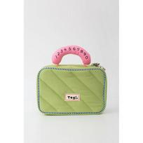 Tagi. Hado Callme Large Capacity Makeup Bag Dual Zipper Portable Travel Handbag Women Green Melon Fruit