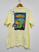 Vintage 80’s Maui & Son “Invasion 1986 Surf T-Shirt / Skate Surf / Rare / Streetwear / Yellow / L 100 beige
