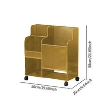 Mat Storage Cart with Wheels for Workout Gear And Accessories