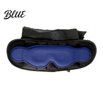Travel Accessories for Long Flights 3-in-1 Sleep Mask Set Blackout Eye Cover with Neck Pillow & Ergonomic Set Arm Support Portable Rest Kit Airplane A mėlyna