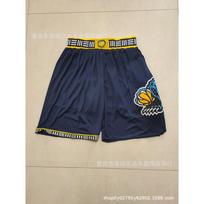 Mens Basketball Shorts NBA Team City Edition Cotton Athletic Training Game Wear XXL beige