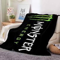 Monster Energy Drink Flannel Blanket Throw Blanket Soft Warm Sofa Bed Camping home Decor Unique Christmas Gift C92687 150cmx180cm