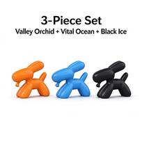 3Pcs Car Air Freshener, EVA Hanging Vent Clip Car Fragrance Scent, 6 Styles Available for Car Interior Decor oranžinė/mėlyna