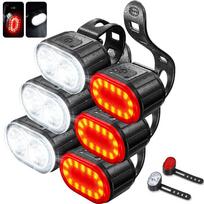 Rechargeable Bike Lighting Front/Rear Lights Bicycle Lamp Led Cycling Light Bike Flashlight for Bicycle Front Taillight Lantern