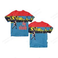 Classic Rock Band The Clash Album 3D Print T-shirt Men Women Fashion Short Sleeve Tshirt Hip Hop Tops Tees Vintage T Shirt 2XL red