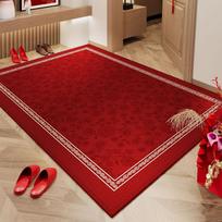 Door Floor Mat, Advanced Sense, Door Entrance Door DirtResistant NonSlip Mat, Household Red Crystal Velvet Floor Mat 80*120cm (crystal velvet) brown