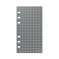 Kyoei Plastic Kiwami Writing Mat Pencil Board for Bible Size System Organizer Planner, Tsukikage Grey, Reversible Grid & Plain, Made in Japan