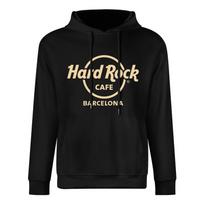 Hard Rock Cafe Barcelona Mens Graphic T-Shirt Top Medium Black Cotton 3XL black