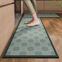 Quick-drying Diatom Mud Floor Mat, Absorbent and Oil-proof Non-slip Foot Mat, Two-piece Set, Full-coverage Combination Floor 40*60cm+40*120cm