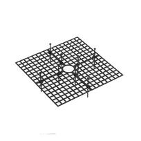 Round/Square Plant Pot Guards Cuttable Plant Protection Mesh Flower Pot Cover  Plant Root Protect Black-Square-30cm