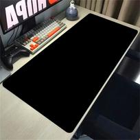 Large Black Pure MousepadGaming Waterproof Mouse pad Solid Color Rubber Non-slip Desk Mat Computer Keyboard Deskmat 90x40cm 60x30cm