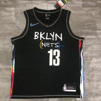 Season Brooklyn Nets Basketball Jersey - Durant Harden Simmons Irving Bridges L