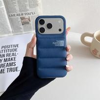 PUFFER CASE Down Filled Phone IPhone 17 Air Pro Max Shockproof PU Cover iPhone 17 Pro Max