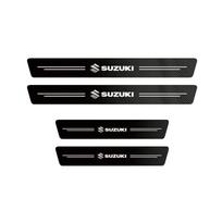 1/4/5 vnt. Odinis automobilio durų slenksčio apsaugas Anglies pluošto slenksčio juosta Suzuki Alto Splash Baleno Vitara Across Kizashi Swift Jimny black