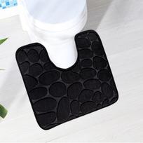 Pedestal U-shaped Bath Mat Set Non Slip Modern Bathroom Carpets Solid Color Quick Drying Toilet Lid Cover Rugs Bathroom