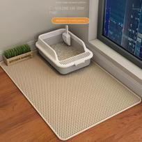 90X60CM Double Layer Cat Litter Mat Waterproof Nonslip Washable Sand Trapping Pet Toilet Mat for Home Cat Cleanliness 40x50cm