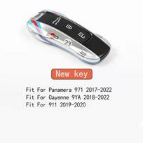Car Remote Key Cover Racing Style For Porsche Cayenne Panamera Cayman Macan Boxster 971 9Ya 718 911 Racing Keyless Hard Case black