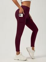 Women High Waist Stretch Leggings, Ladies Solid Slim Casual Pants, Elastic Waist Daily Wear Leggings XL black