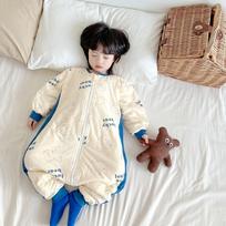 Thick Cotton Sleeping Bag Toddlers 1-8 Years Winter Warm Sleepwear Anti-Kick Belly Cover XL 120-130cm, 40-48lbs white