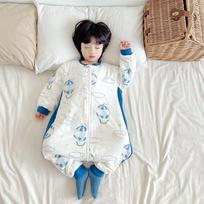 Thick Cotton Sleeping Bag Toddlers 1-8 Years Winter Warm Sleepwear Anti-Kick Belly Cover XL 120-130cm, 40-48lbs white