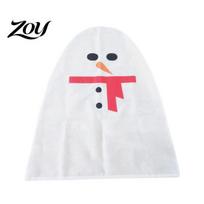 Breathable Winter Garden Plant Guard Christmas Frost Protection Covers with Drawstring, Snowman Freeze Outdoor Potted Care Protection, Non-woven A