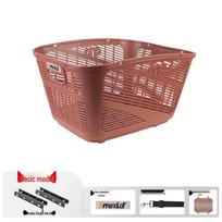 Quick-Release Large Rear Bike Basket for Mountain Bikes - Student Book Bag and Storage Holder