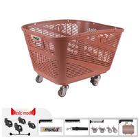 Quick-Release Large Rear Bike Basket for Mountain Bikes - Student Book Bag and Storage Holder