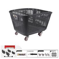 Quick-Release Large Rear Bike Basket for Mountain Bikes - Student Book Bag and Storage Holder