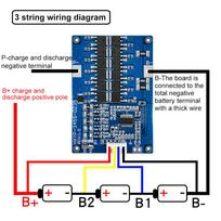 3S 4S 5S 18650 Lithium Battery Protection Board Equalizing Heat Sink 35A Anti Overcharge And Over Discharge Board Power Tool