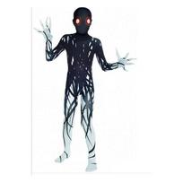 Skeletų personažo kostiumas su švytinčiu efektu vaikų vakarėlio pasirodymui Spirit Tree,M  (Child) black