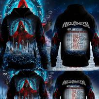 Rock Band Hoodie Sweatshirt Helloween 40Years Anniversary Tour 2026 3d Print Hoodie Men Women Fashion Hip Hop Tracksuit Clothing S