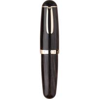 Majohn Q1 Mini Wood/Resin Transparent Pocket-Size Eyedropper Fountain Pen Iridium EF/F/M Nib Portable Ink Writing Pen Gift Set EF Nib 0.38mm