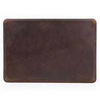 Leather Laptop Sleeve MacBook Air 13.6 Slim Minimalist Protective Case Coffee Horizontal 13.3 inch