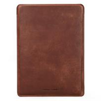 Leather Laptop Sleeve MacBook Air 13.6 Slim Minimalist Protective Case Brown Vertical 13.3 inch
