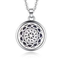 Aroma Essential Oil Diffuser Necklace - Openable Sweater Chain 24 Karat