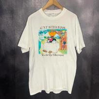 Tea For The Tillerunisex Album Cat Stevens T Shirt Vintage Breathable Top For Everyday Wear Streetwear Soft Casual Slightly M gray